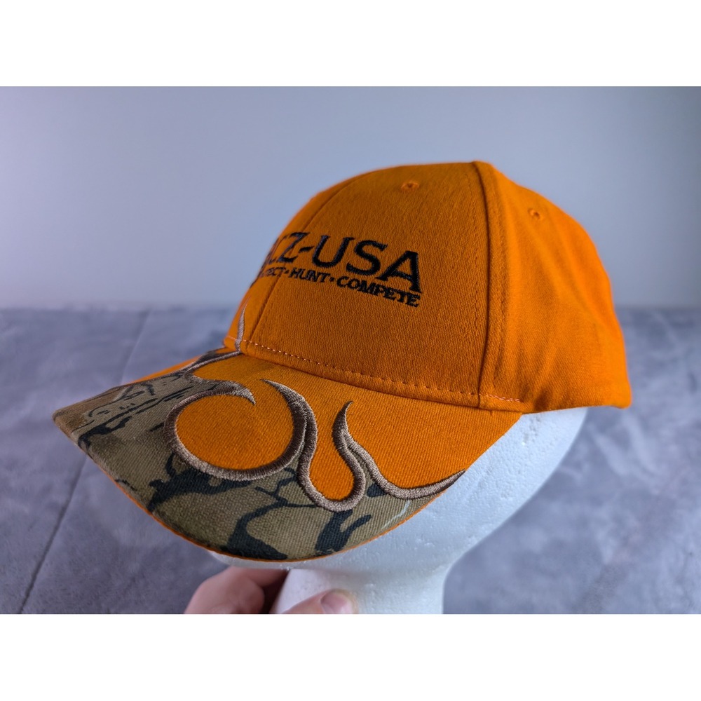 CZ-USA Firearms Manufacturer Protect Hunt Compete Blaze Orange Camo Flame Cap - Picture 2 of 6
